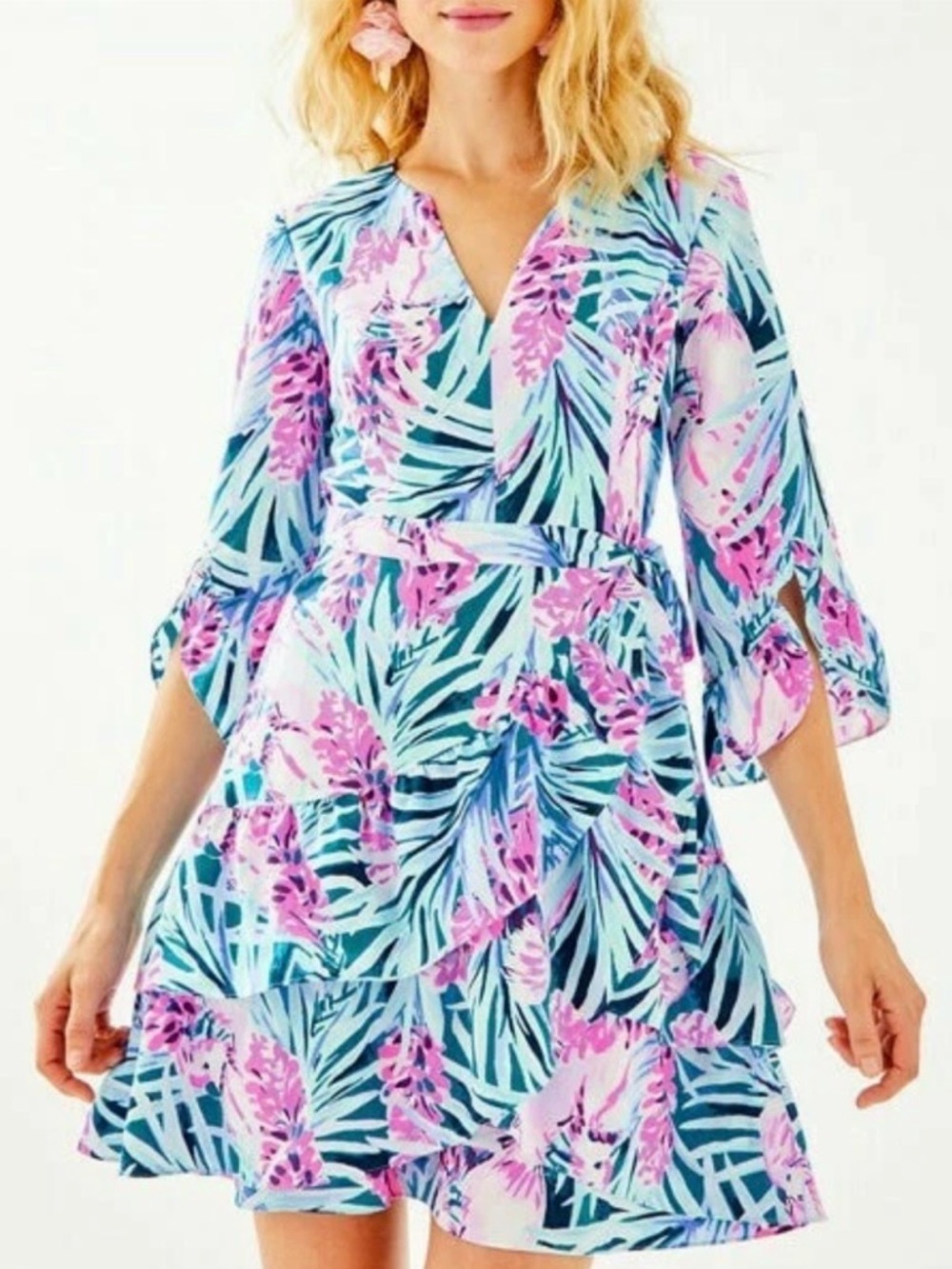 Lilly Pulitzer Laeda Mr Peacock Blue Tweethearts Stretch Dress